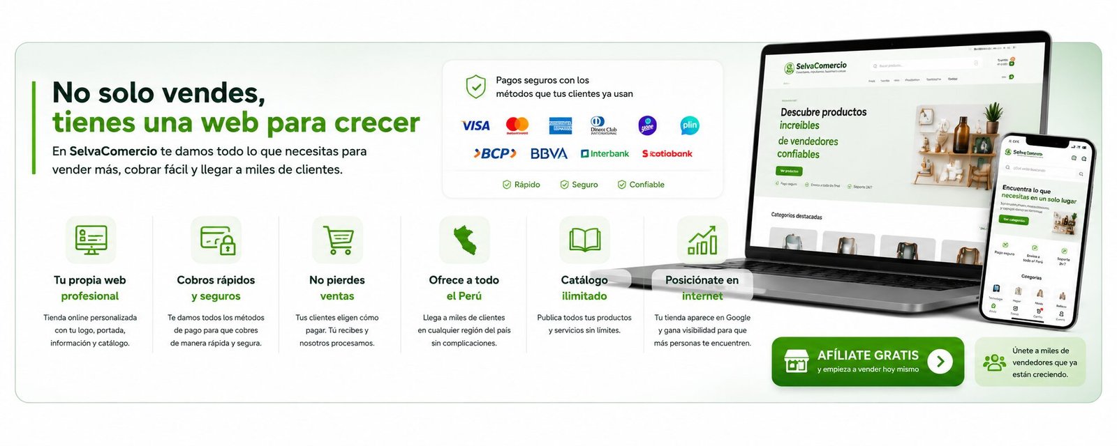 Vende en SelvaComercio